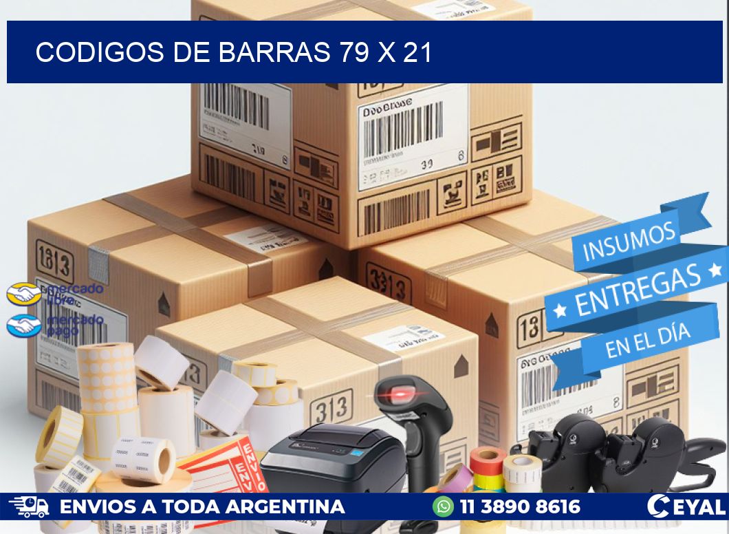 codigos de barras 79 x 21