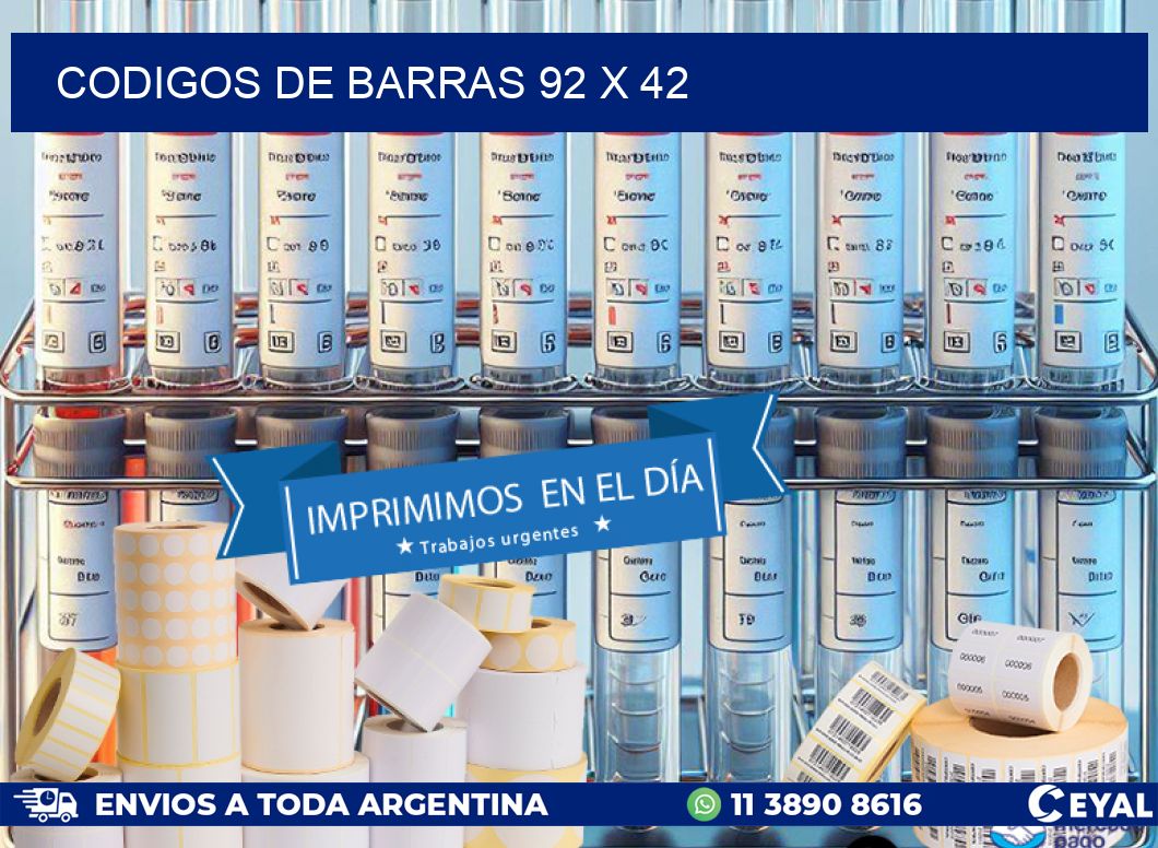 codigos de barras 92 x 42