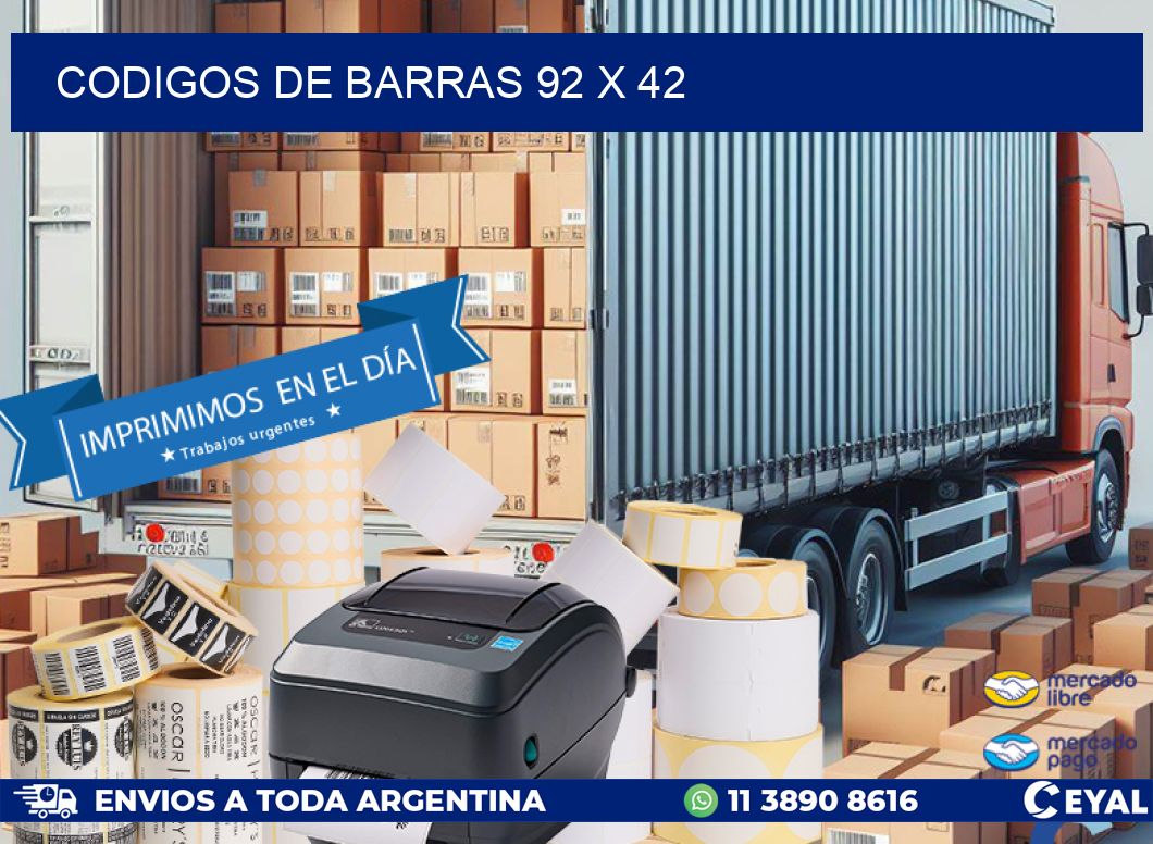 codigos de barras 92 x 42