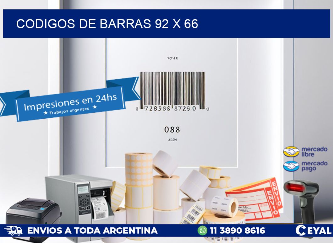 codigos de barras 92 x 66