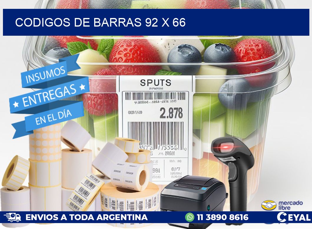 codigos de barras 92 x 66