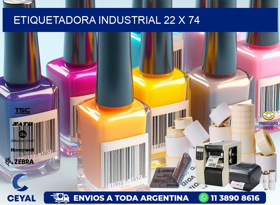 etiquetadora industrial 22 x 74