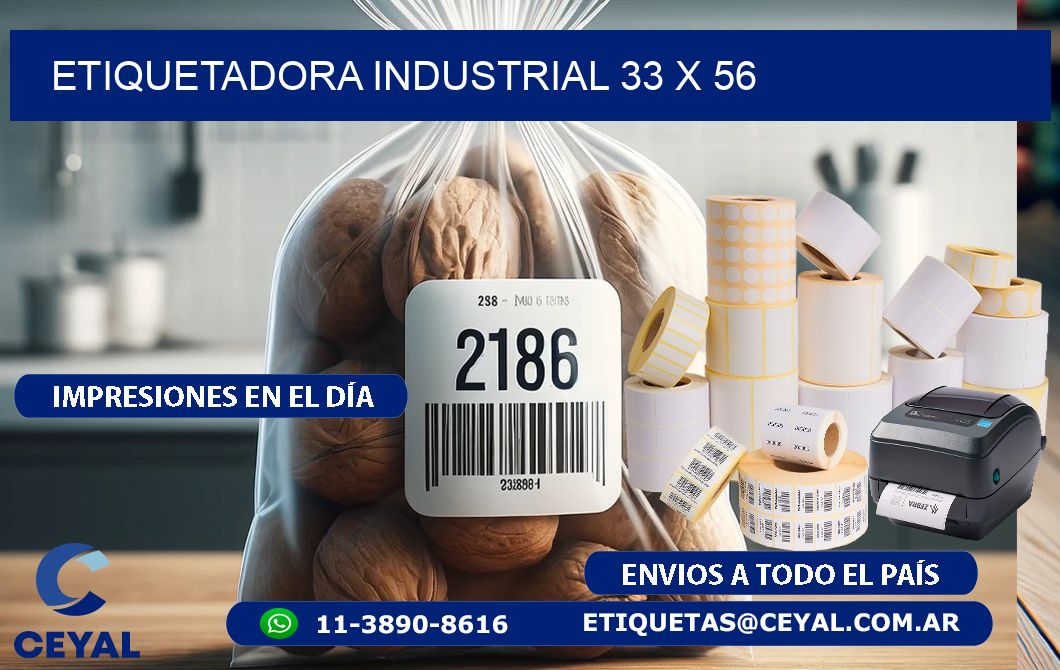 etiquetadora industrial 33 x 56