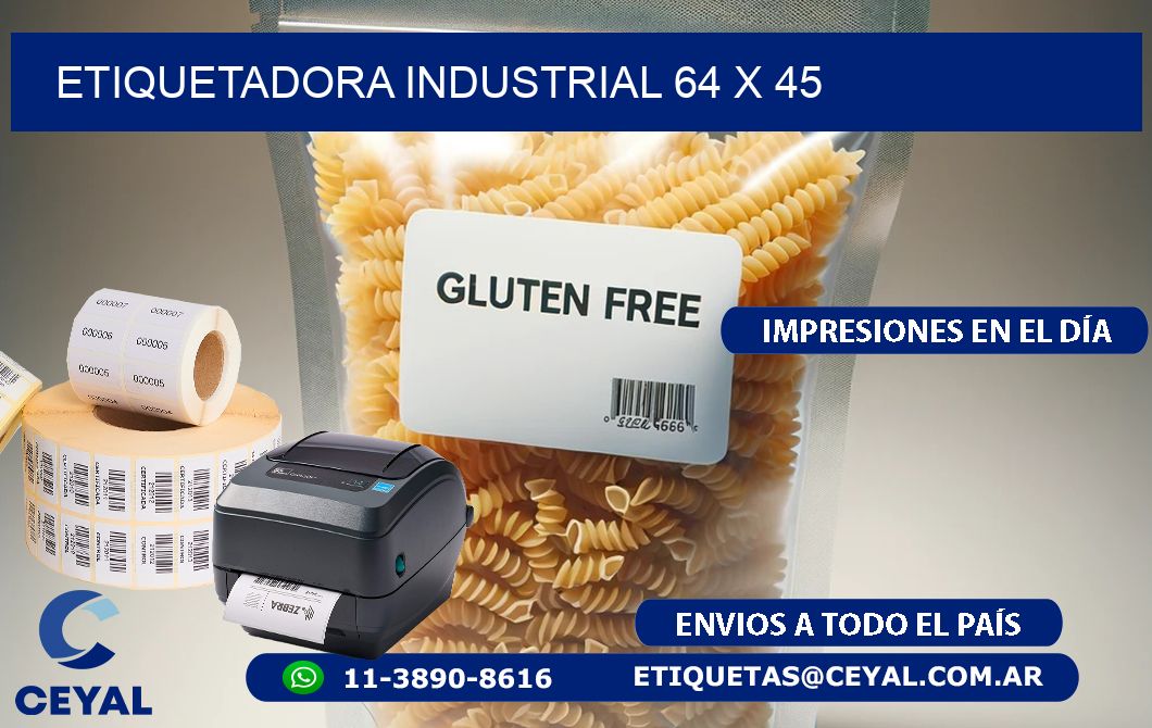 etiquetadora industrial 64 x 45