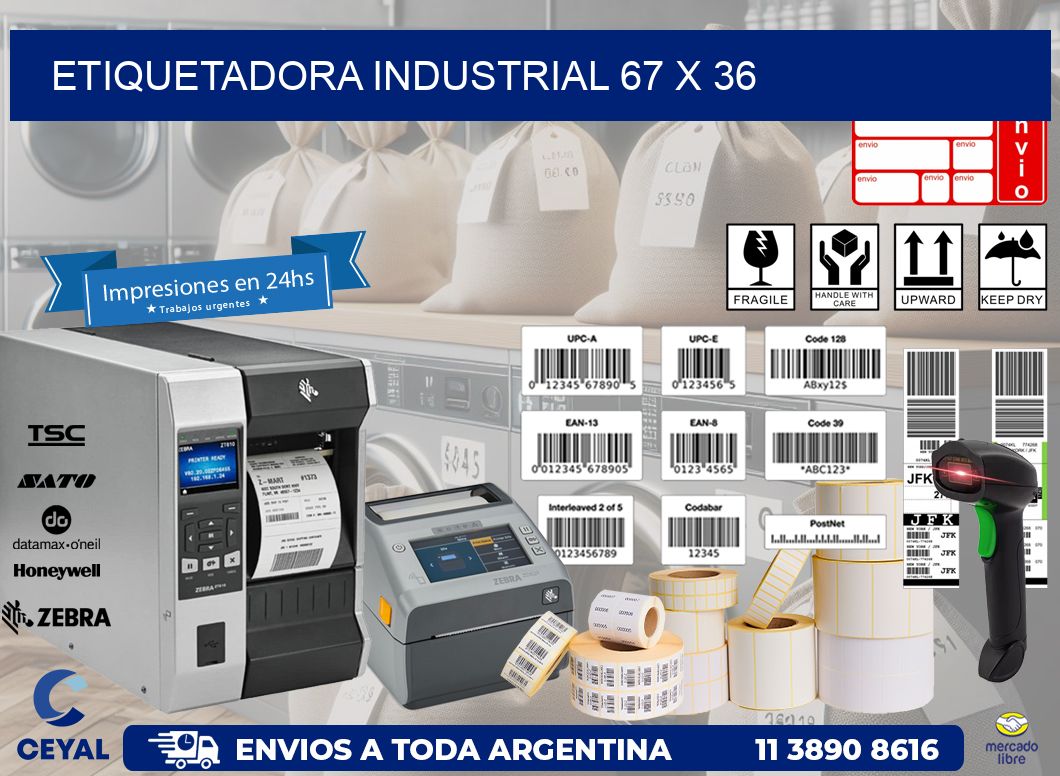 etiquetadora industrial 67 x 36