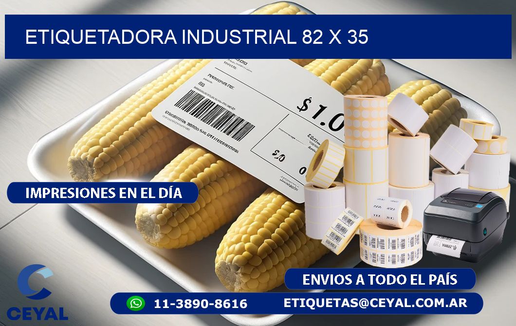 etiquetadora industrial 82 x 35