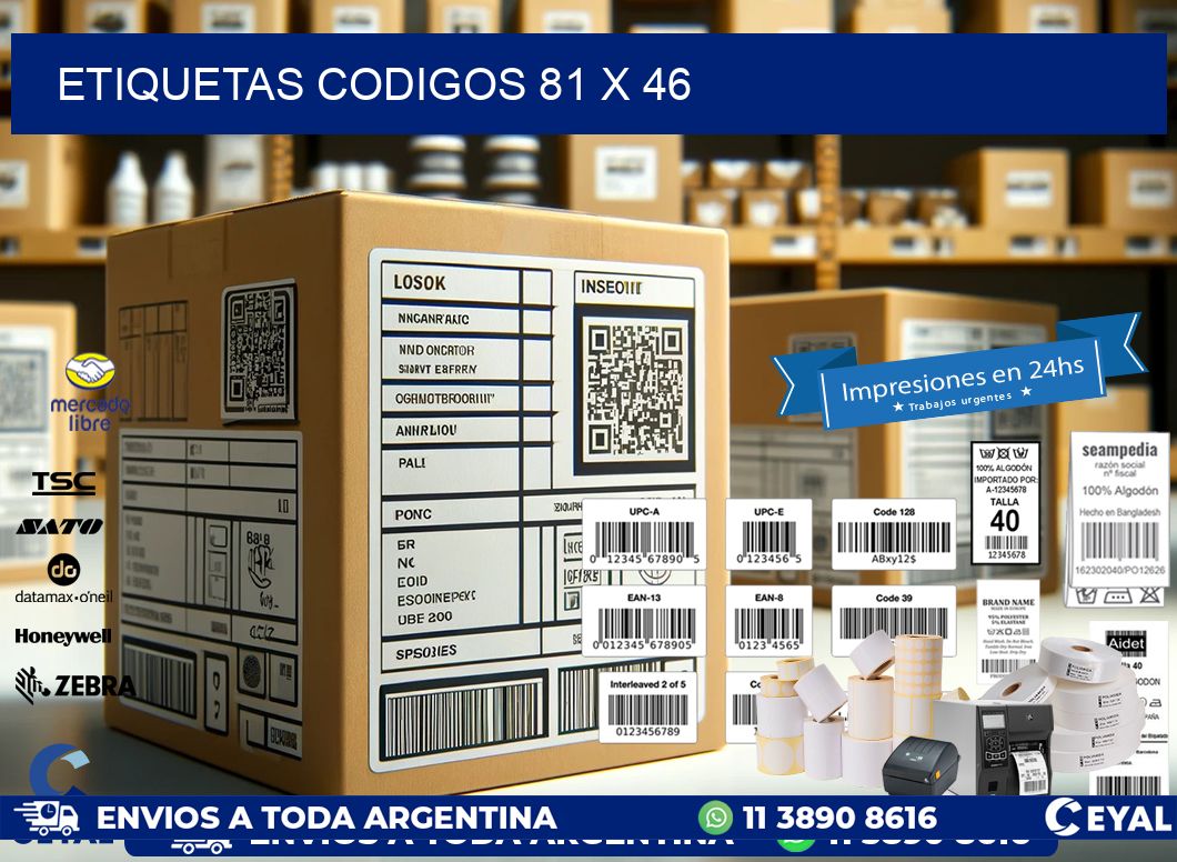 etiquetas codigos 81 x 46