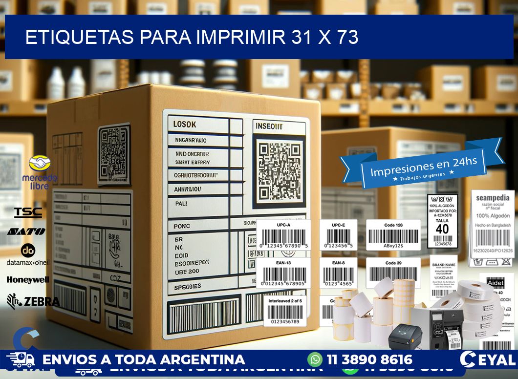 etiquetas para imprimir 31 x 73