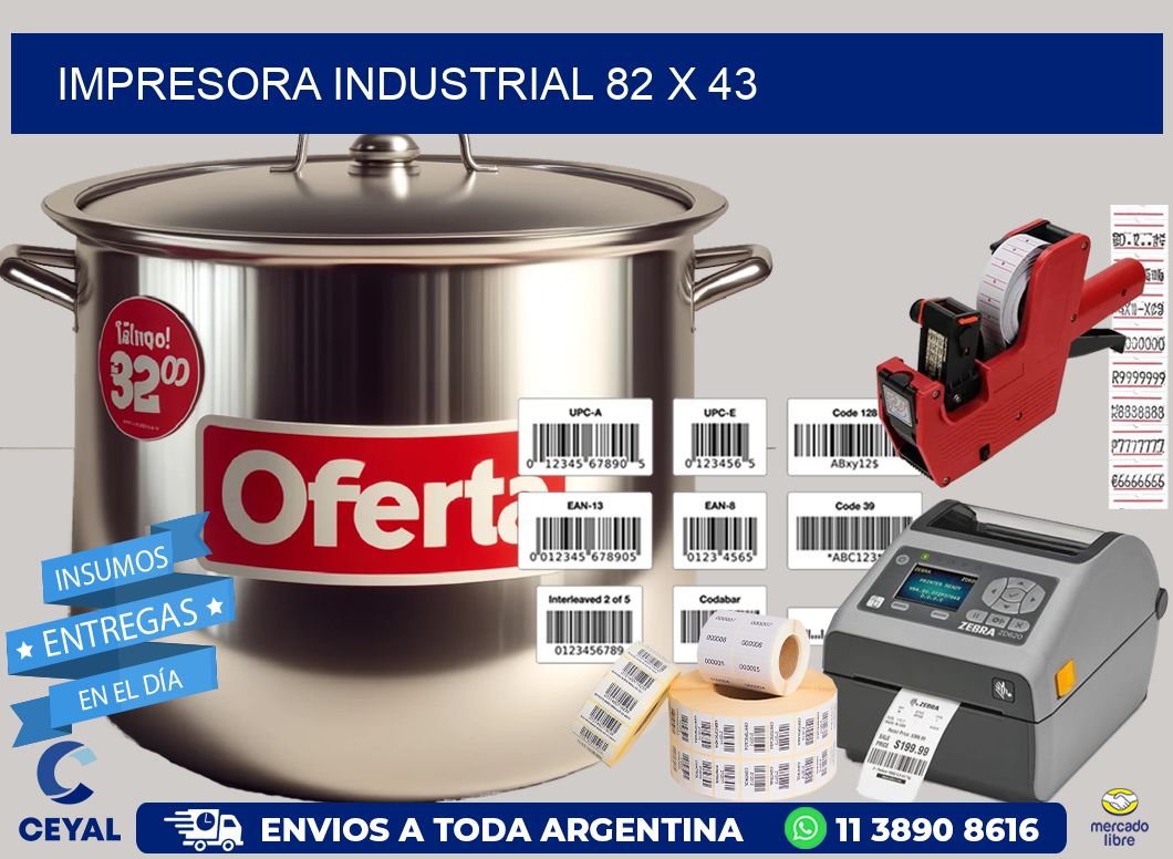 impresora industrial 82 x 43