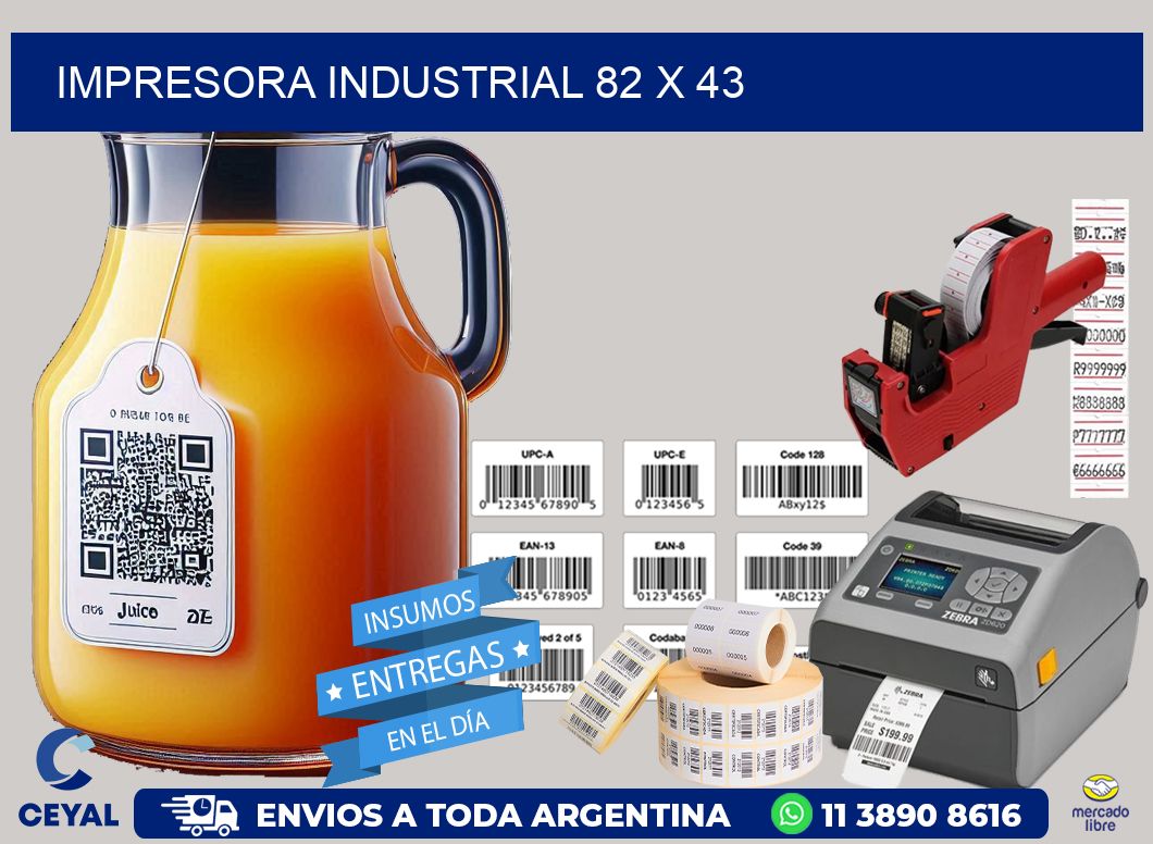 impresora industrial 82 x 43