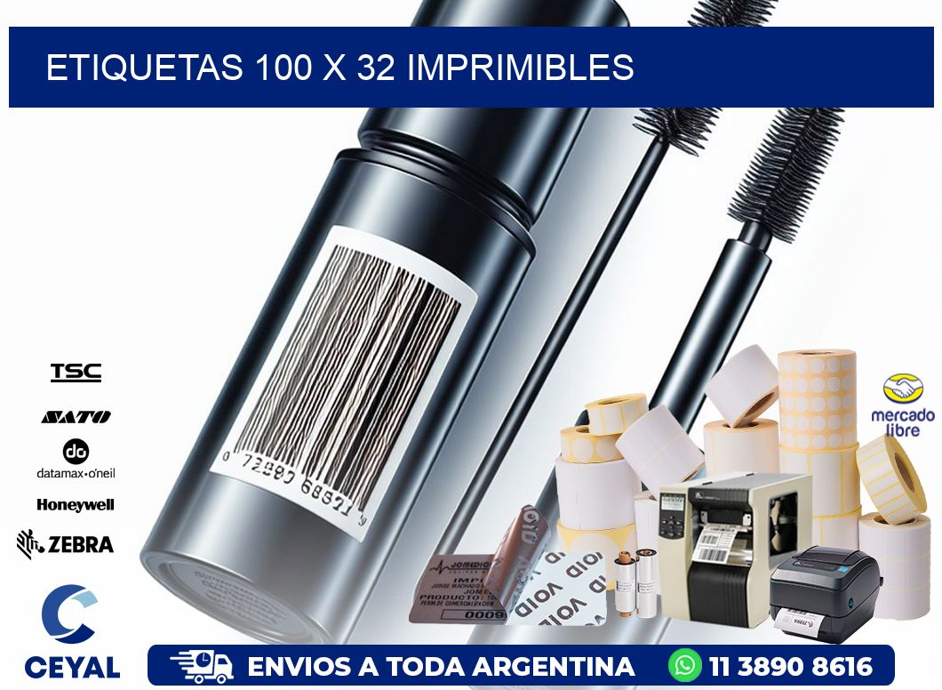 ETIQUETAS 100 x 32 IMPRIMIBLES