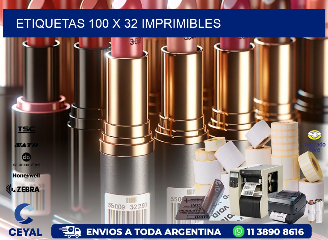 ETIQUETAS 100 x 32 IMPRIMIBLES