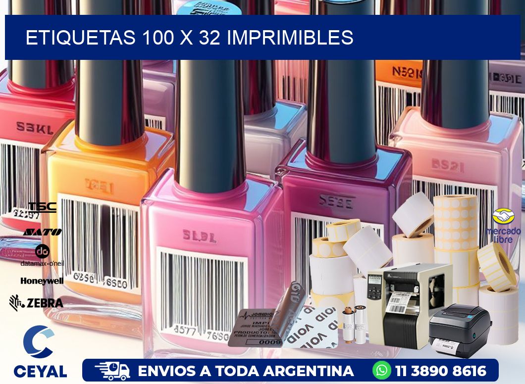 ETIQUETAS 100 x 32 IMPRIMIBLES