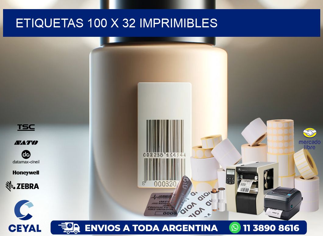 ETIQUETAS 100 x 32 IMPRIMIBLES