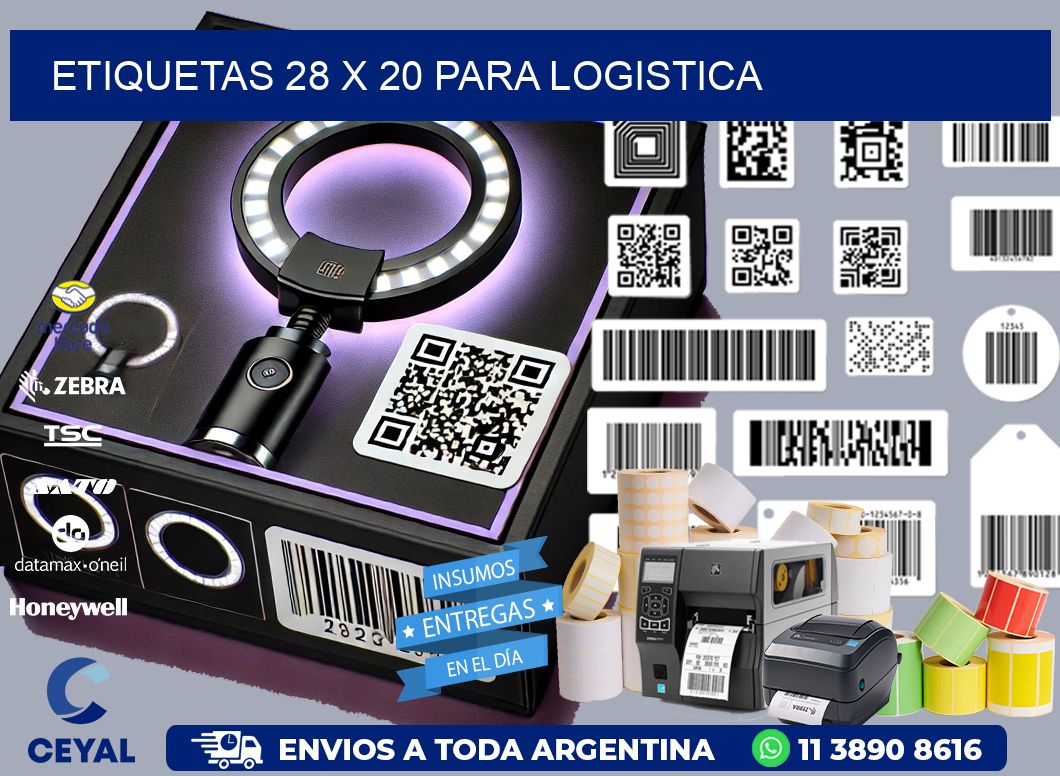 ETIQUETAS 28 x 20 PARA LOGISTICA