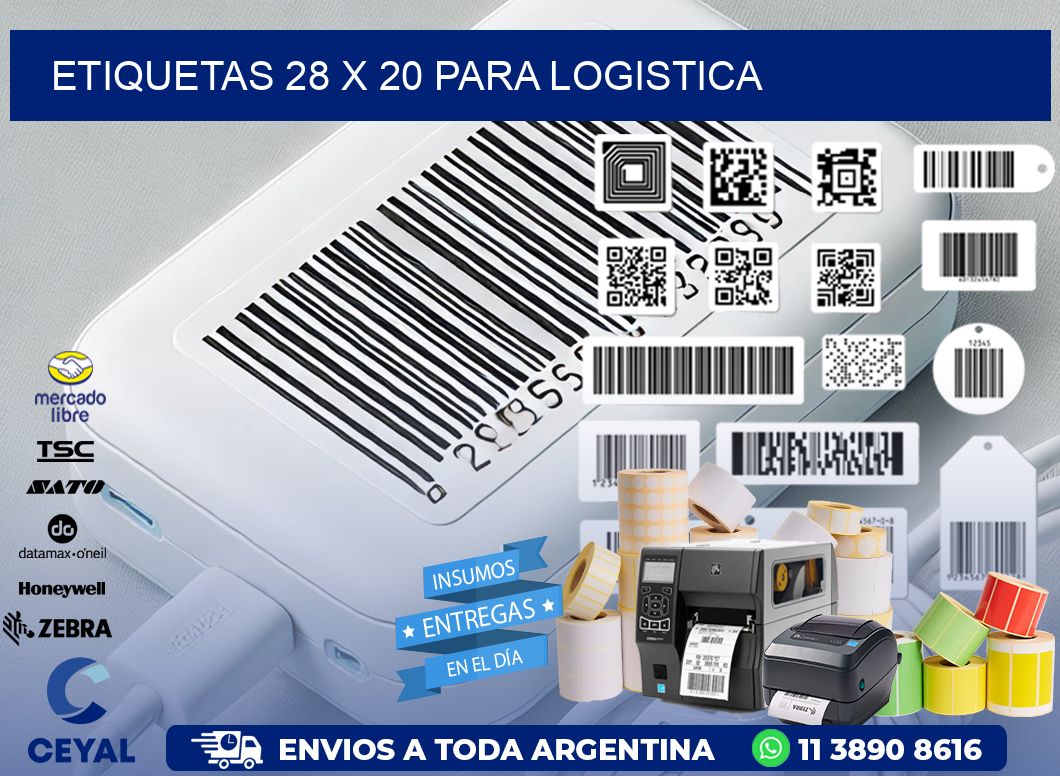 ETIQUETAS 28 x 20 PARA LOGISTICA