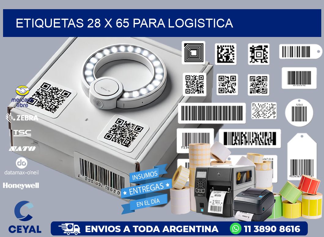 ETIQUETAS 28 x 65 PARA LOGISTICA