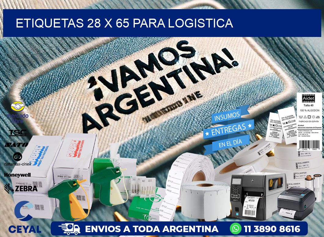 ETIQUETAS 28 x 65 PARA LOGISTICA