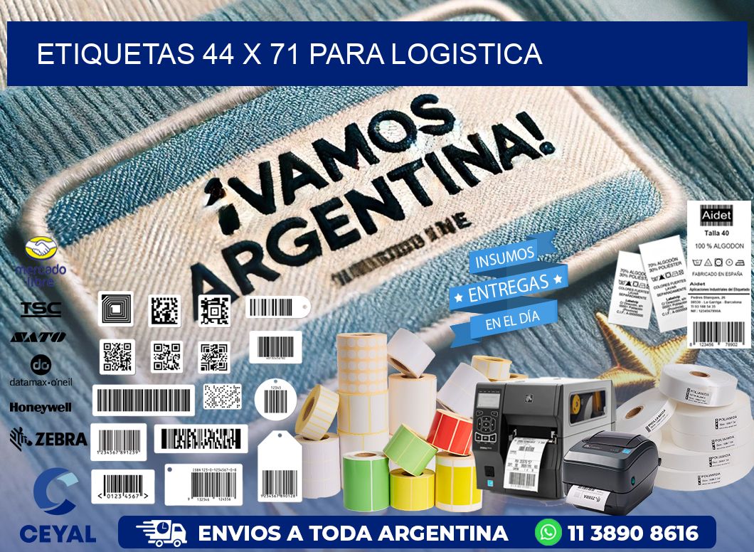 ETIQUETAS 44 x 71 PARA LOGISTICA