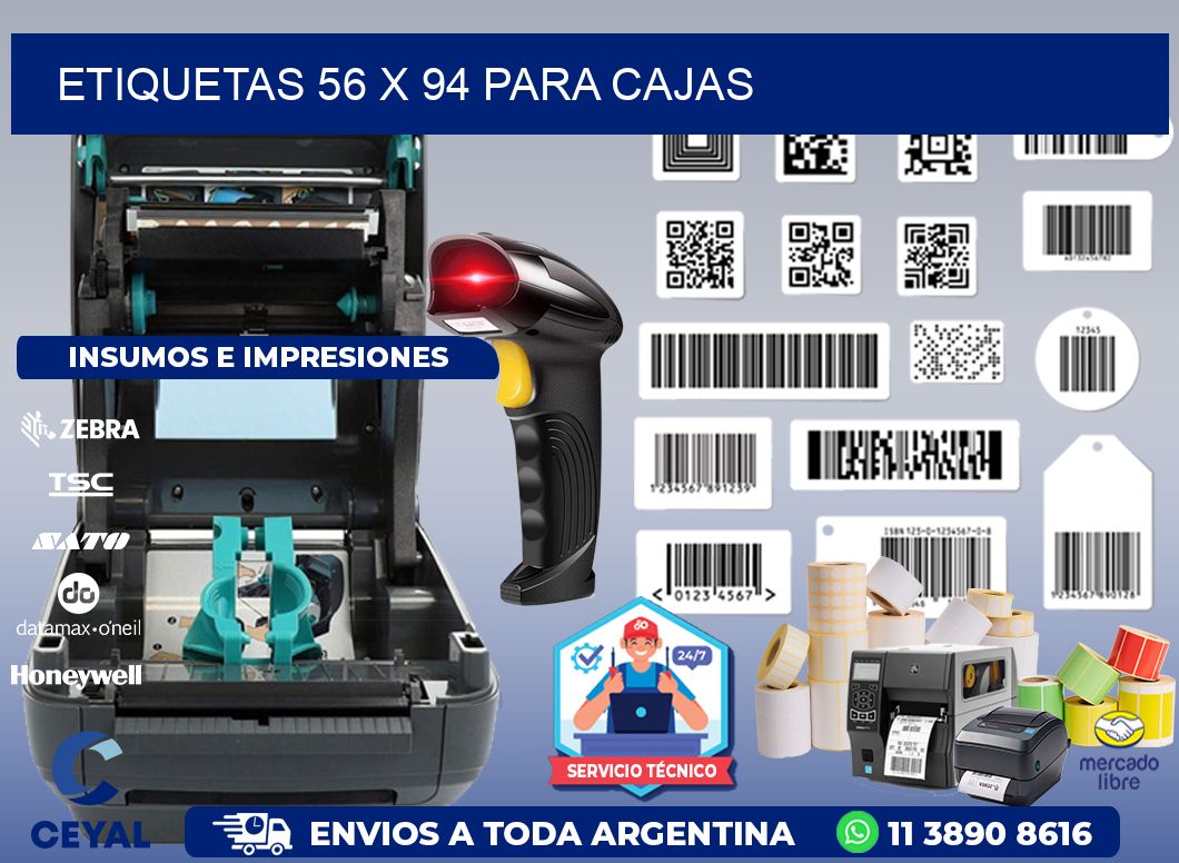 ETIQUETAS 56 x 94 PARA CAJAS