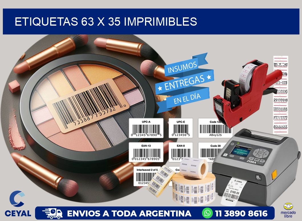 ETIQUETAS 63 x 35 IMPRIMIBLES