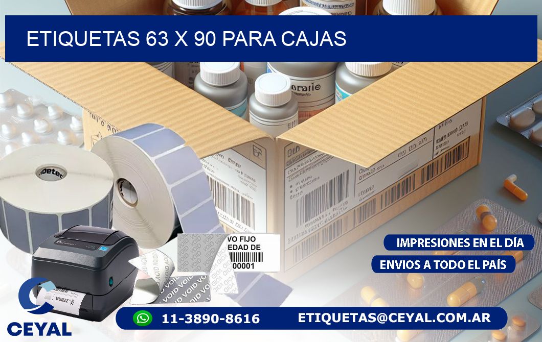 ETIQUETAS 63 x 90 PARA CAJAS