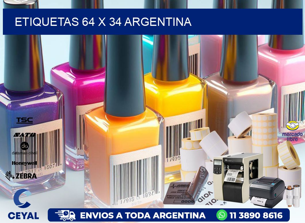 ETIQUETAS 64 x 34 ARGENTINA