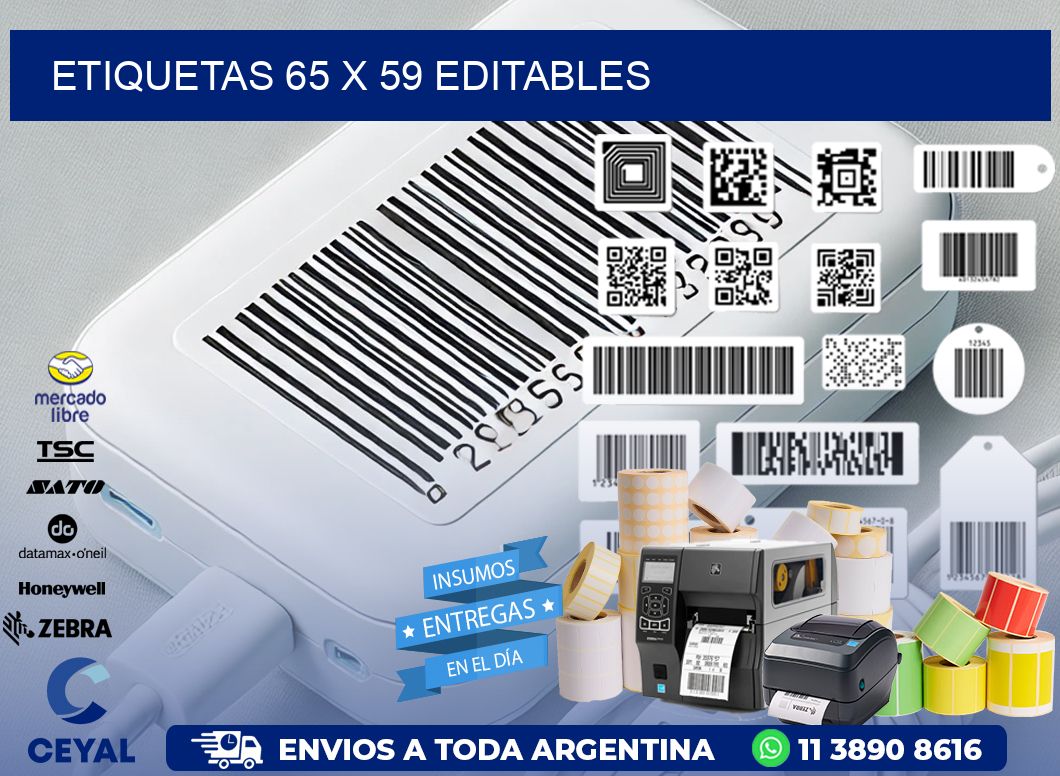 ETIQUETAS 65 x 59 EDITABLES