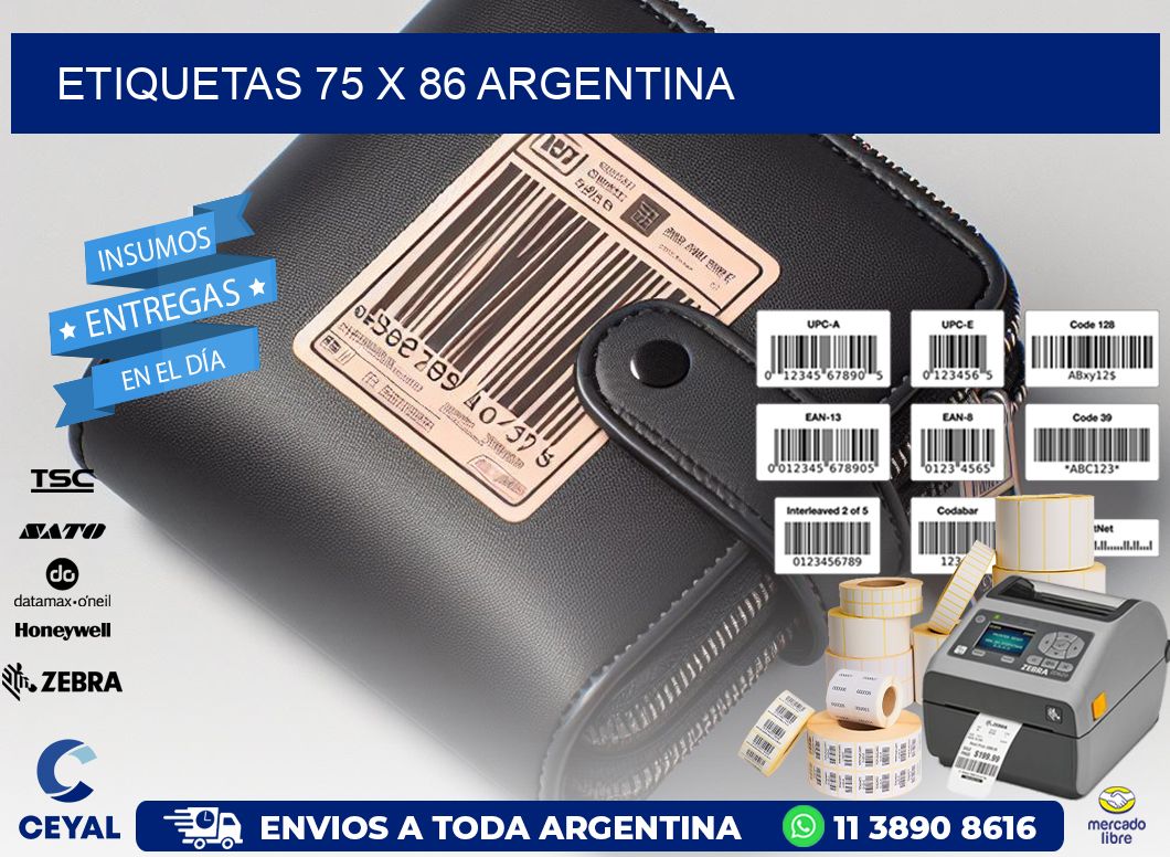 ETIQUETAS 75 x 86 ARGENTINA