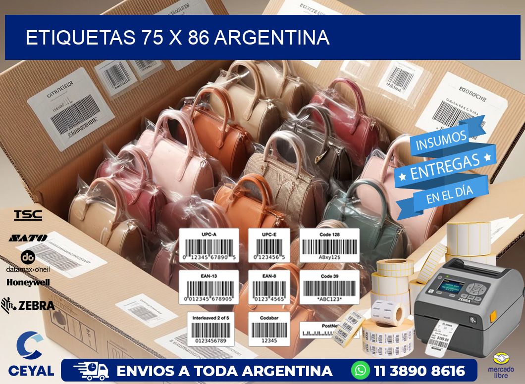 ETIQUETAS 75 x 86 ARGENTINA