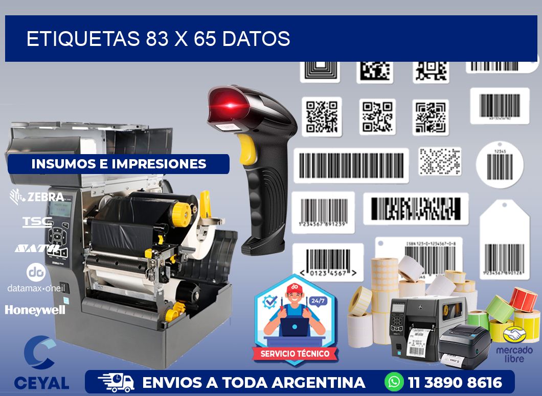 ETIQUETAS 83 x 65 DATOS