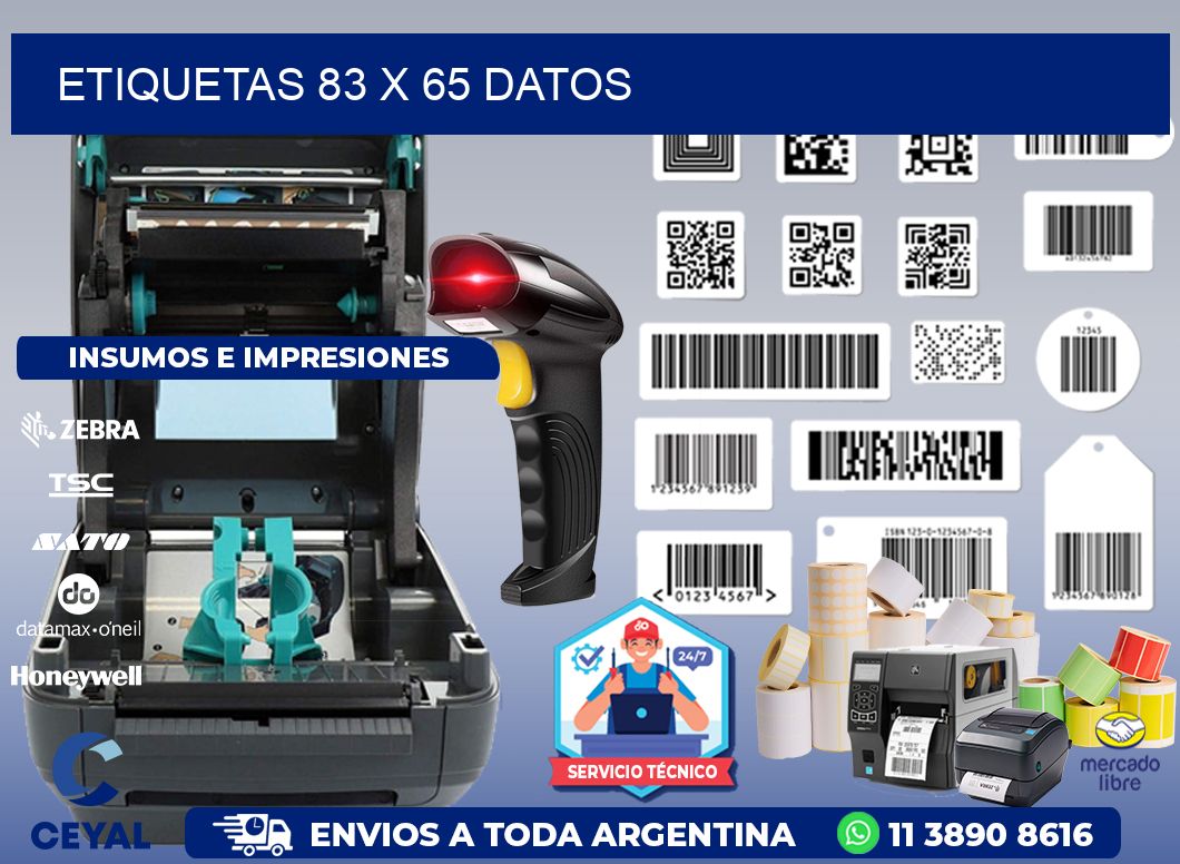 ETIQUETAS 83 x 65 DATOS