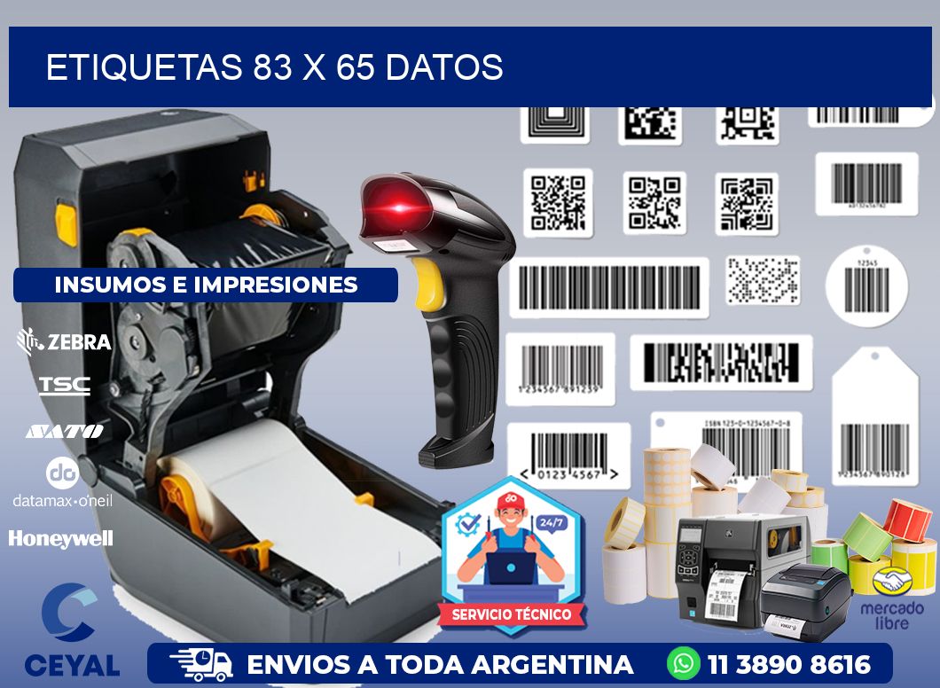 ETIQUETAS 83 x 65 DATOS