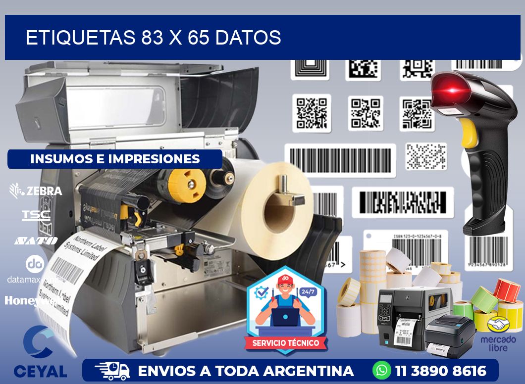 ETIQUETAS 83 x 65 DATOS