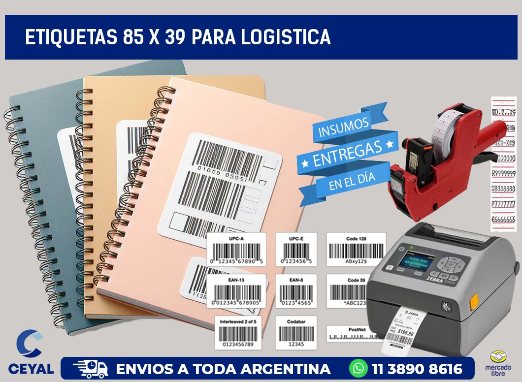 ETIQUETAS 85 x 39 PARA LOGISTICA