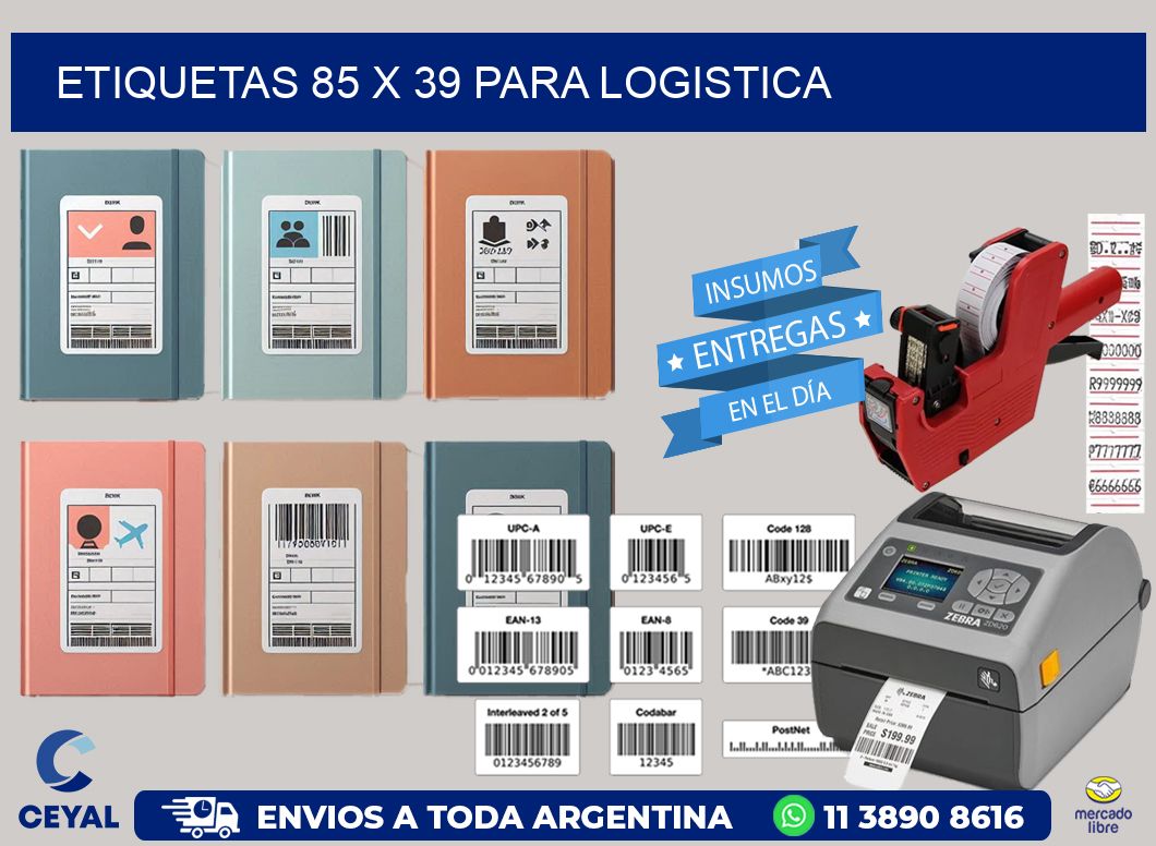 ETIQUETAS 85 x 39 PARA LOGISTICA