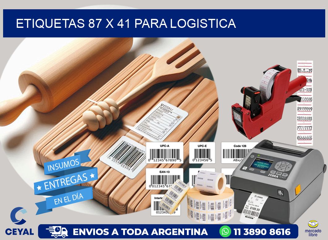 ETIQUETAS 87 x 41 PARA LOGISTICA