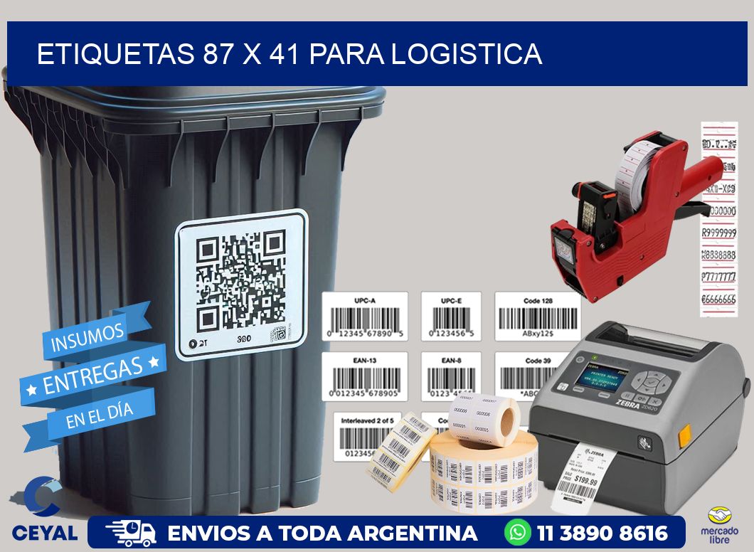 ETIQUETAS 87 x 41 PARA LOGISTICA