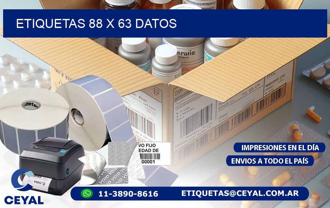 ETIQUETAS 88 x 63 DATOS