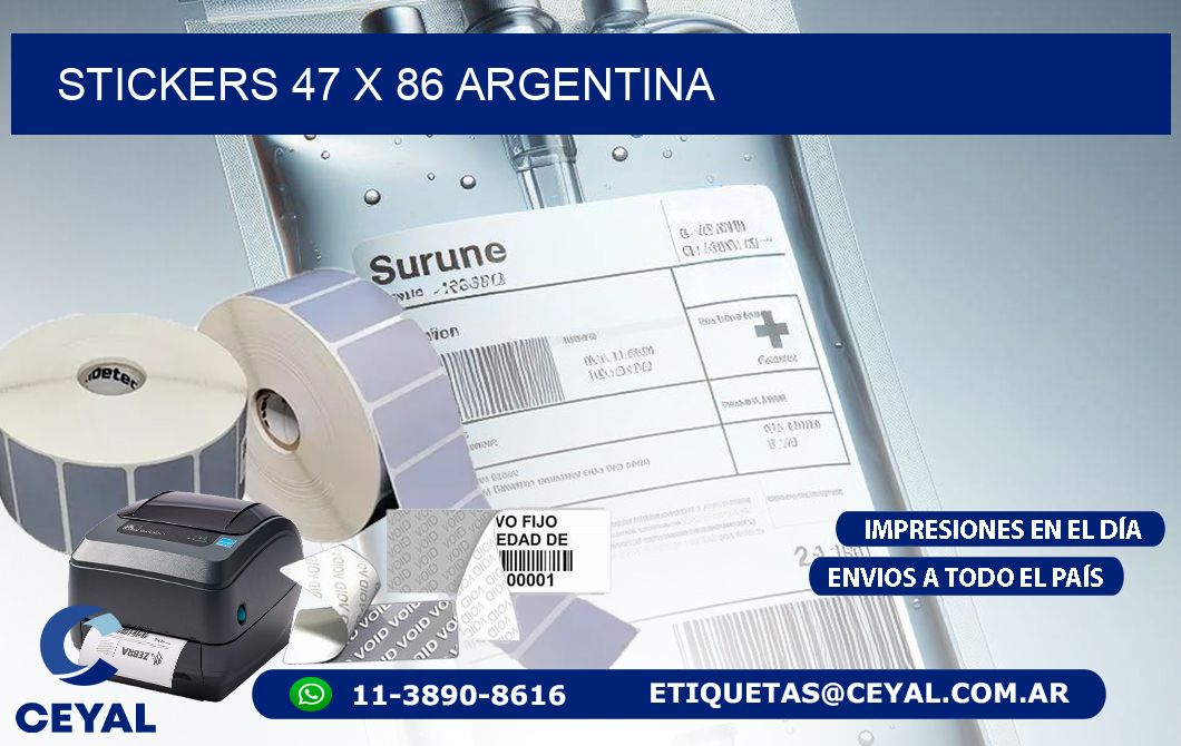 STICKERS 47 x 86 ARGENTINA