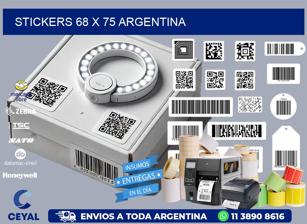 STICKERS 68 x 75 ARGENTINA