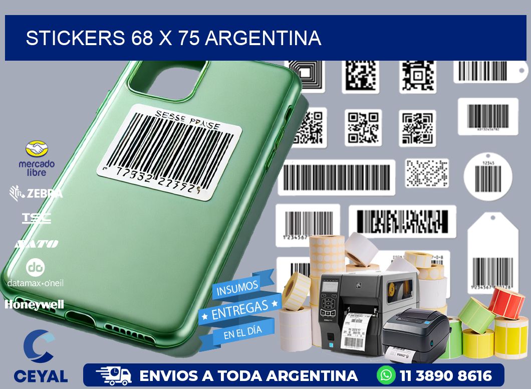 STICKERS 68 x 75 ARGENTINA