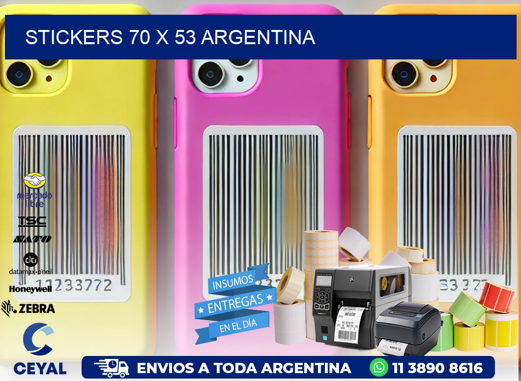 STICKERS 70 x 53 ARGENTINA