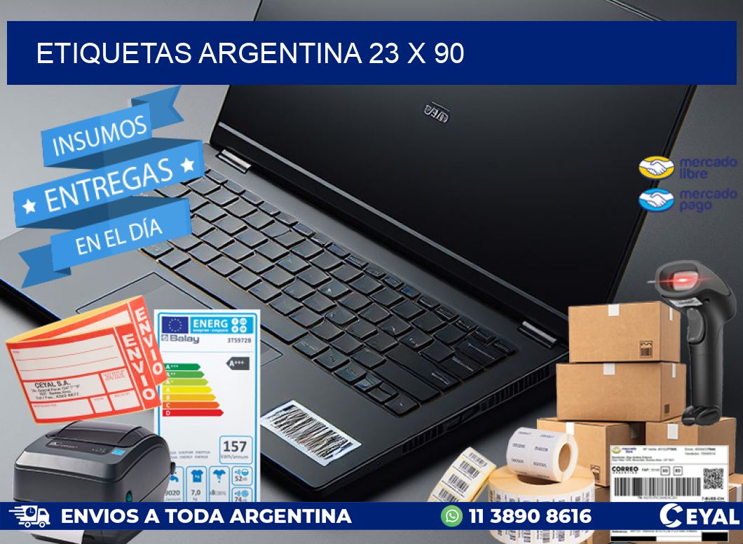 etiquetas argentina 23 x 90