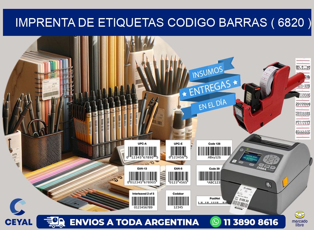 imprenta de etiquetas codigo barras ( 6820 )