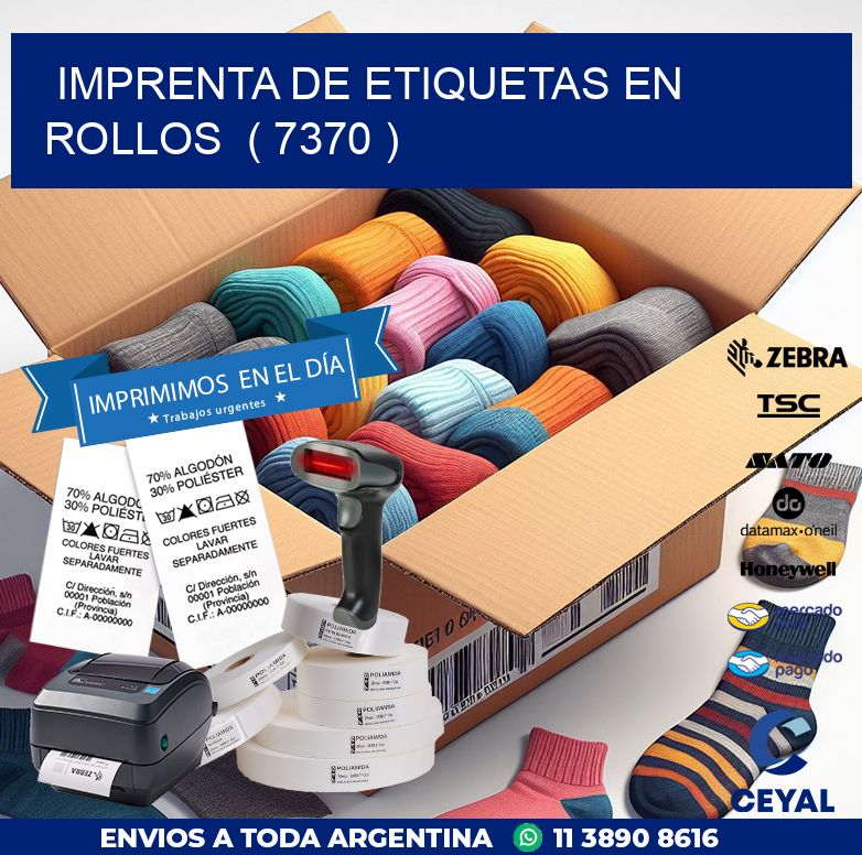 imprenta de etiquetas en rollos  ( 7370 )