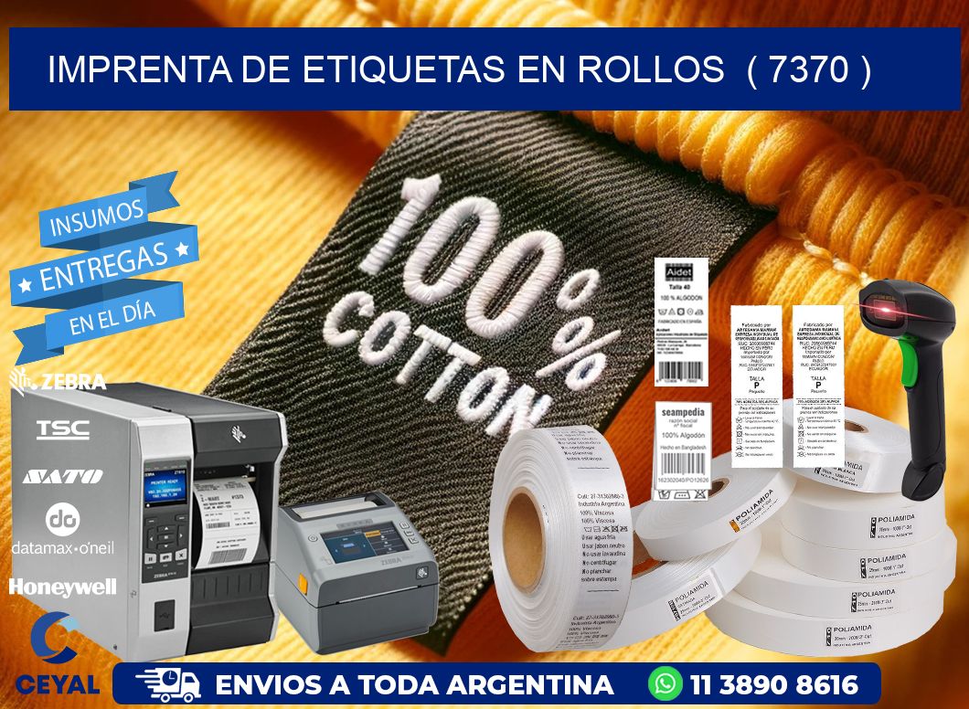 imprenta de etiquetas en rollos  ( 7370 )