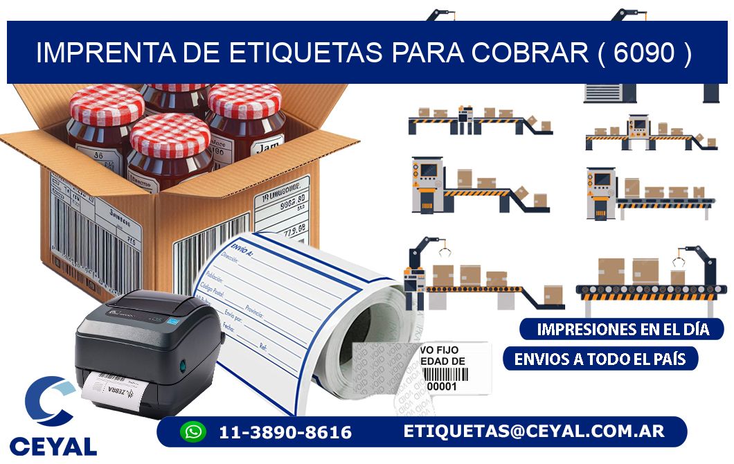 imprenta de etiquetas para cobrar ( 6090 )