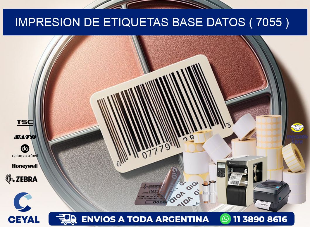 impresion de etiquetas base datos ( 7055 )