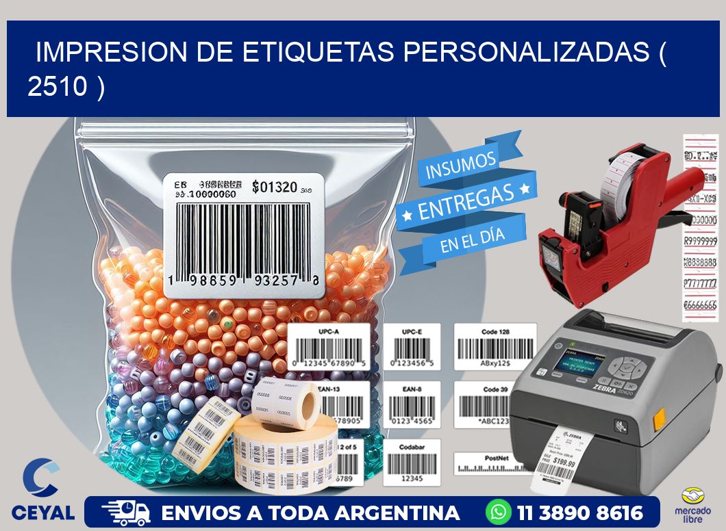 impresion de etiquetas personalizadas ( 2510 )